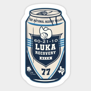 Recovery Beer Can - Luka Doncic 60-21-10 Sticker